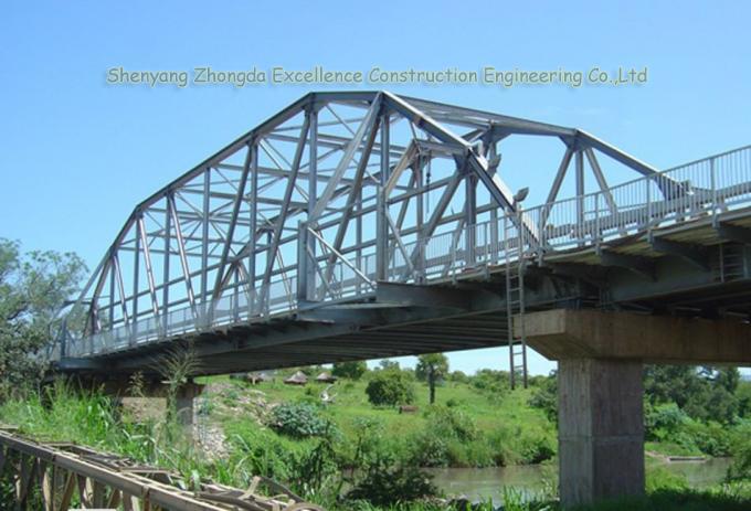 Easy Assemebly Prefab โครงสร้างเหล็ก Trestle Steel Bridge