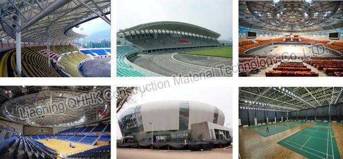 สนามฟุตบอลโครงสร้างเหล็กที่ประหยัดสำหรับห้องโถงกีฬา